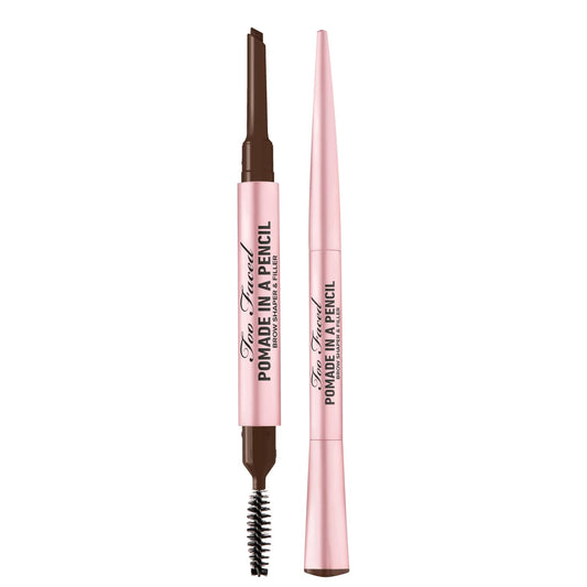 Pomade in a Pencil Brow Shaper & Filler - Medium Brown